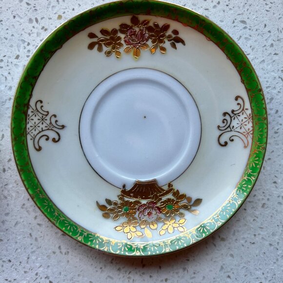 Vintage SGK China Hand-Painted Saucers From Occupied Japan - Picture 3 of 6